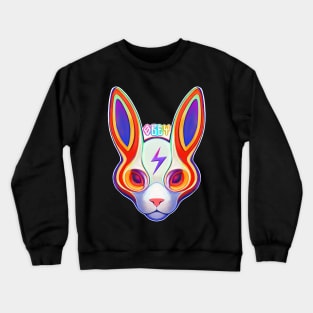 Rabbit robot obey Crewneck Sweatshirt